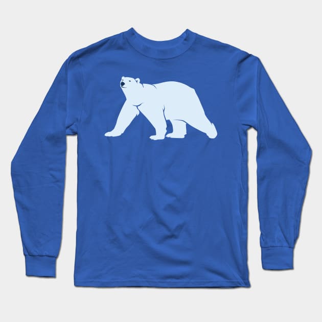 Polar Bear Long Sleeve T-Shirt by deepfuze